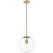 Kairo 1 Light 12 inch Vintage Brass Indoor Pendant Ceiling Light
