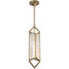 Cairo Pendant Ceiling Light in Vintage Brass