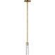 AERIN Casoria LED 2.25 inch Hand-Rubbed Antique Brass Single Pendant Ceiling Light, Petite