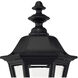 Estate Series Manor House LED 18 inch Black Outdoor Wall Mount Lantern, Small