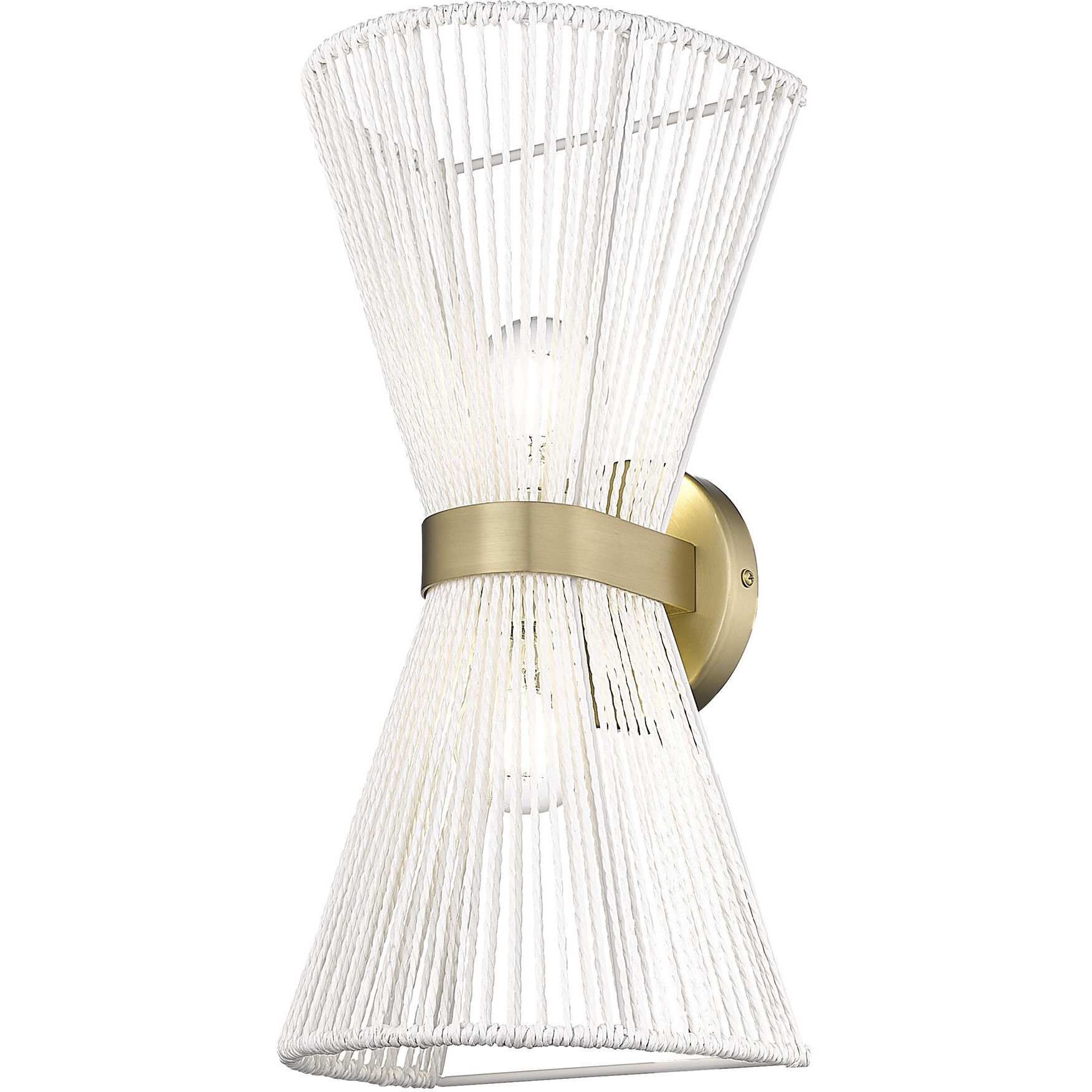 Avon 2 Light 8.13 inch Brushed Champagne Brass Wall Sconce Wall Light