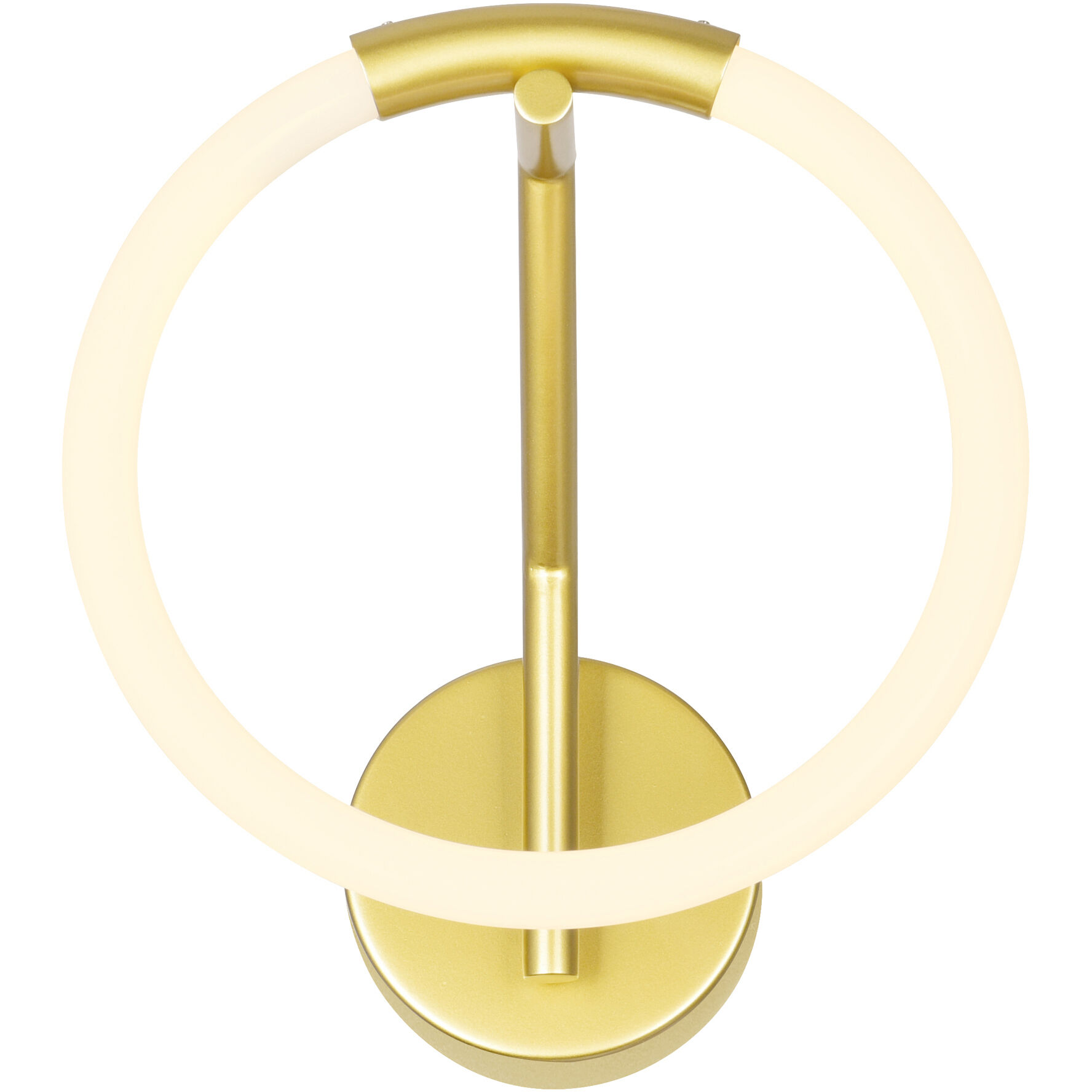 Hoops LED 7 inch Satin Gold Wall Sconce Wall Light