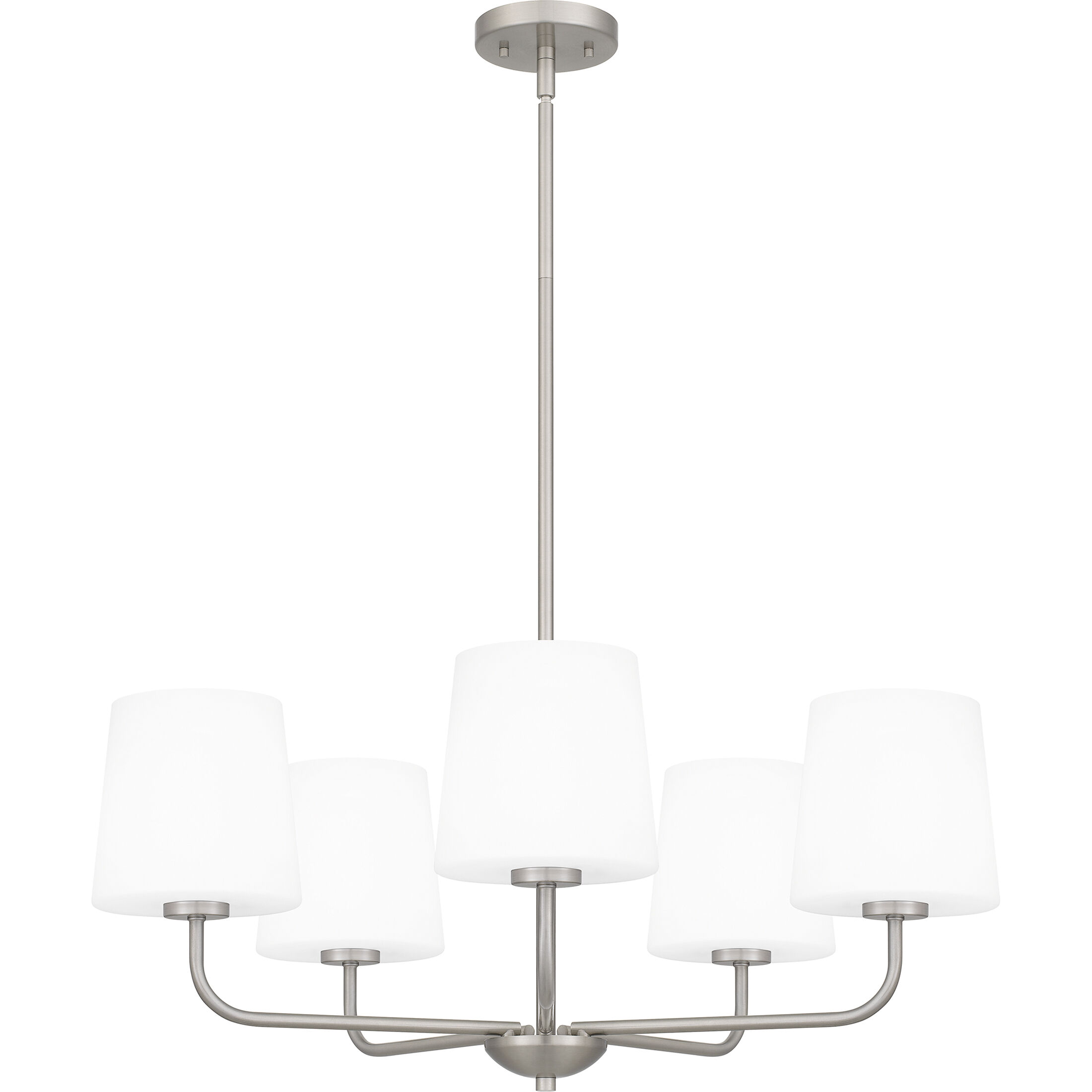 Gallagher 5 Light 28 inch Brushed Nickel Chandelier Ceiling Light