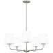 Gallagher 5 Light 28 inch Brushed Nickel Chandelier Ceiling Light