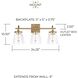 Jayne 3 Light 24.25 inch Aged Brass Vanity Light Wall Light