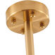 Canada 6 Light 26 inch Brass Chandelier Ceiling Light