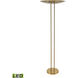 Marston 72 inch 9.00 watt Aged Brass Floor Lamp Portable Light