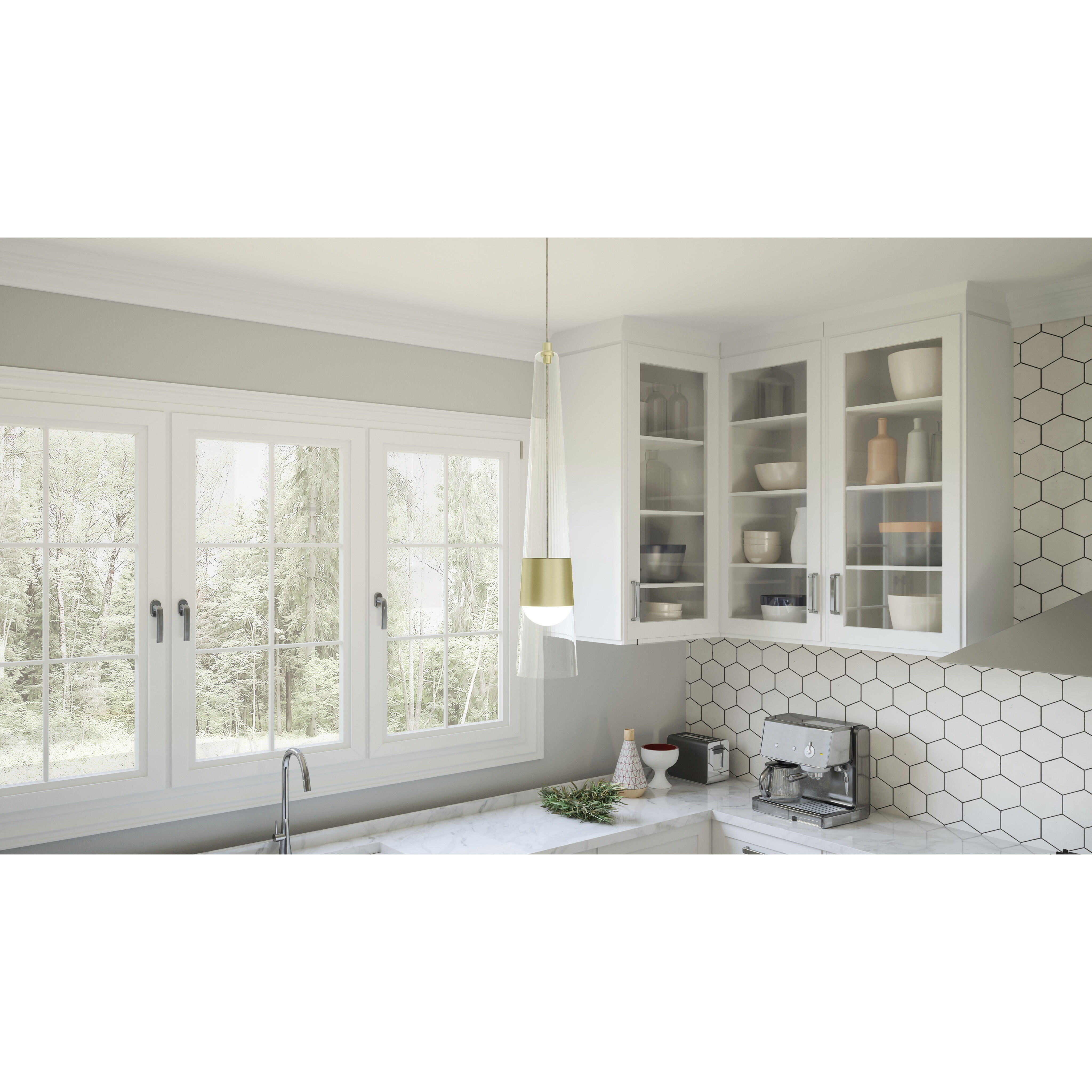 Zia 3.25 inch Satin Gold Mini Pendant Ceiling Light, Small