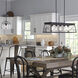 Briarwood 5 Light 38 inch Textured Black Linear Chandelier Ceiling Light