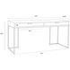 Jiro 63 X 24.25 inch Grey Shagreen Desk
