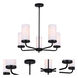 Malloy 5 Light 24.63 inch Black Chandelier Ceiling Light