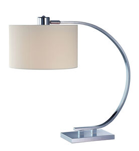 Axis 21 inch 60.00 watt Chrome Table Lamp Portable Light