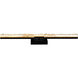 Stagger LED 36 inch Black Vanity Light Wall Light