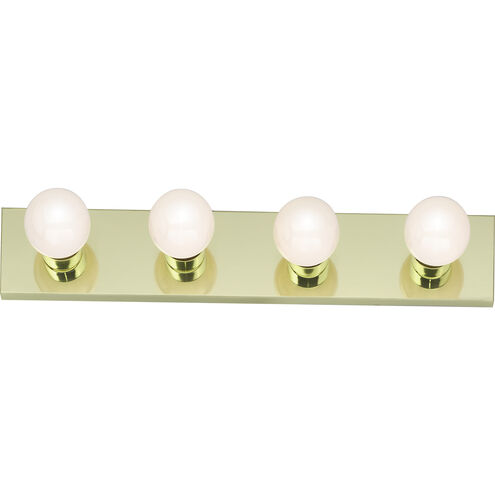 Brentwood 4 Light 24 inch Polished Brass Bath Light Wall Light