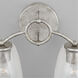 Oran 2 Light 15 inch Antique Silver Vanity Light Wall Light