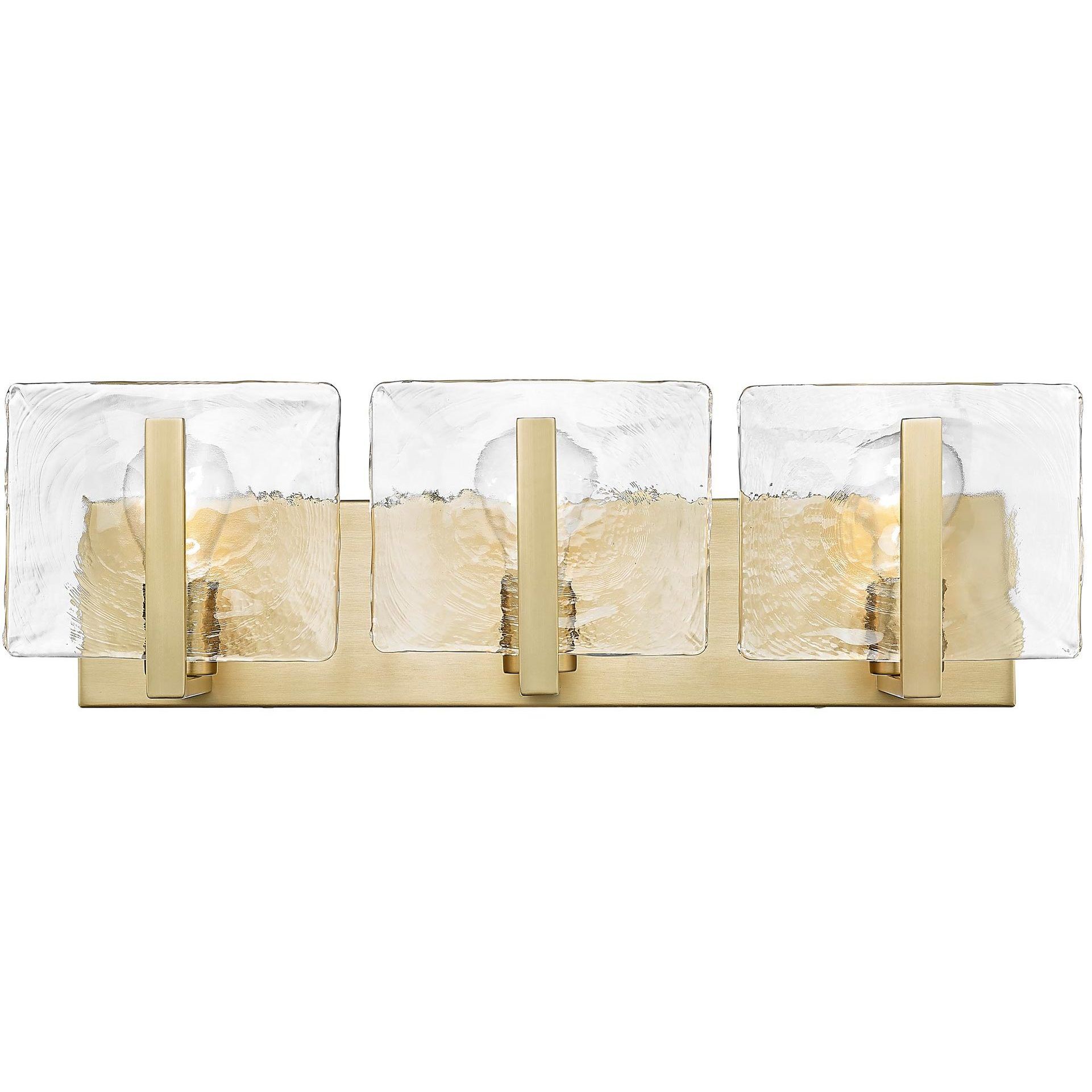 Aenon Vanity Wall Light in Brushed Champagne Brass
