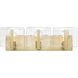 Aenon Vanity Wall Light in Brushed Champagne Brass