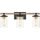 Geringer 3 Light 22 inch Charcoal Vanity Light Wall Light
