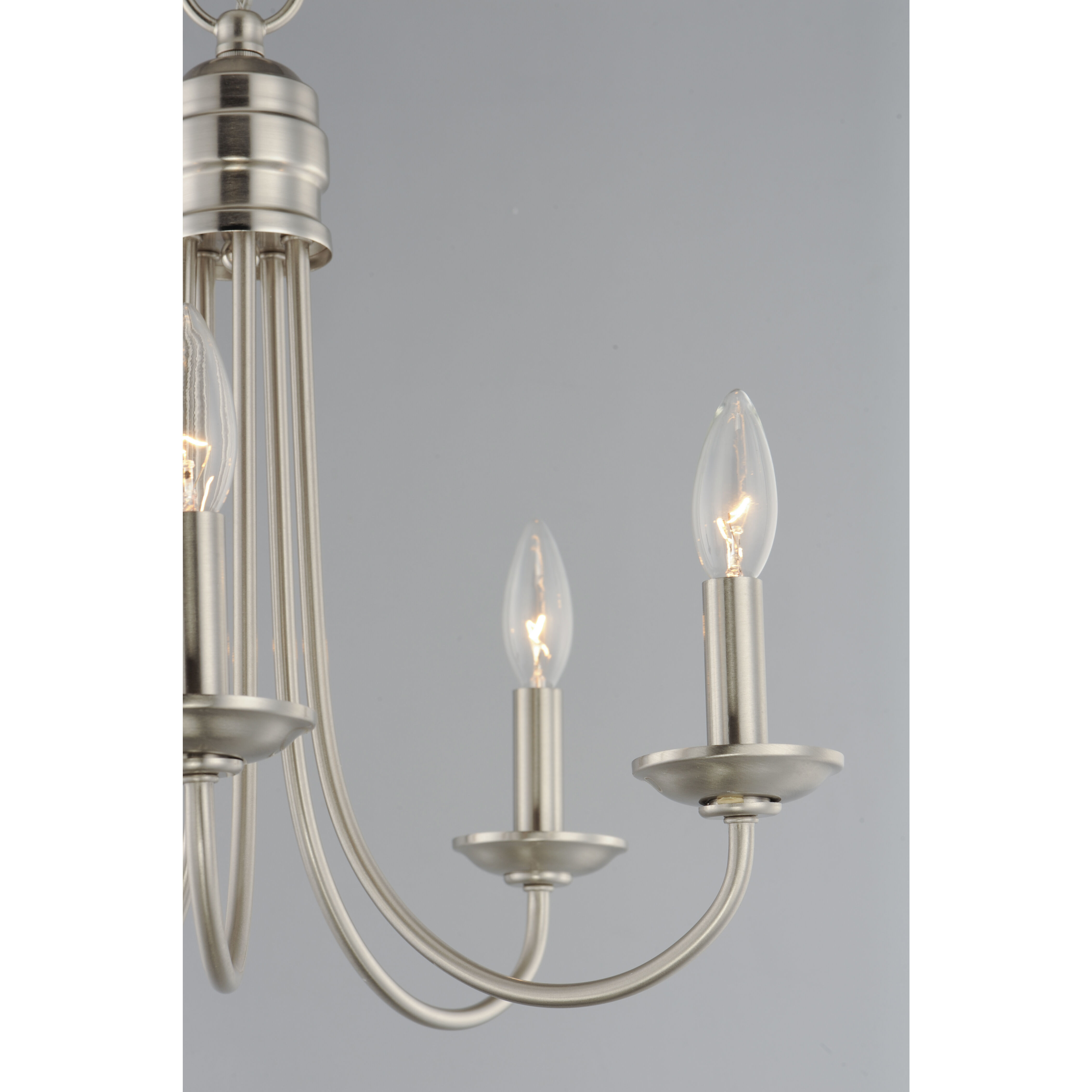 Logan 5 Light 21 inch Satin Nickel Multi-Light Pendant Ceiling Light