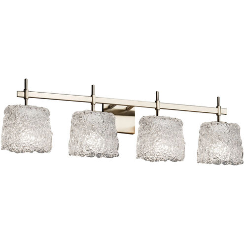 Veneto Luce LED 33.5 inch Brushed Nickel Vanity Light Wall Light in 2800 Lm LED, Lace (Veneto Luce), Oval