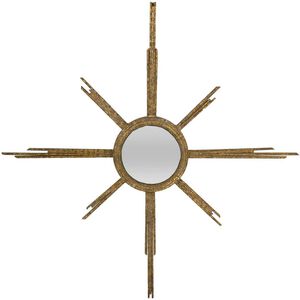 Capri 36 X 36 inch Antique Gold Mirror