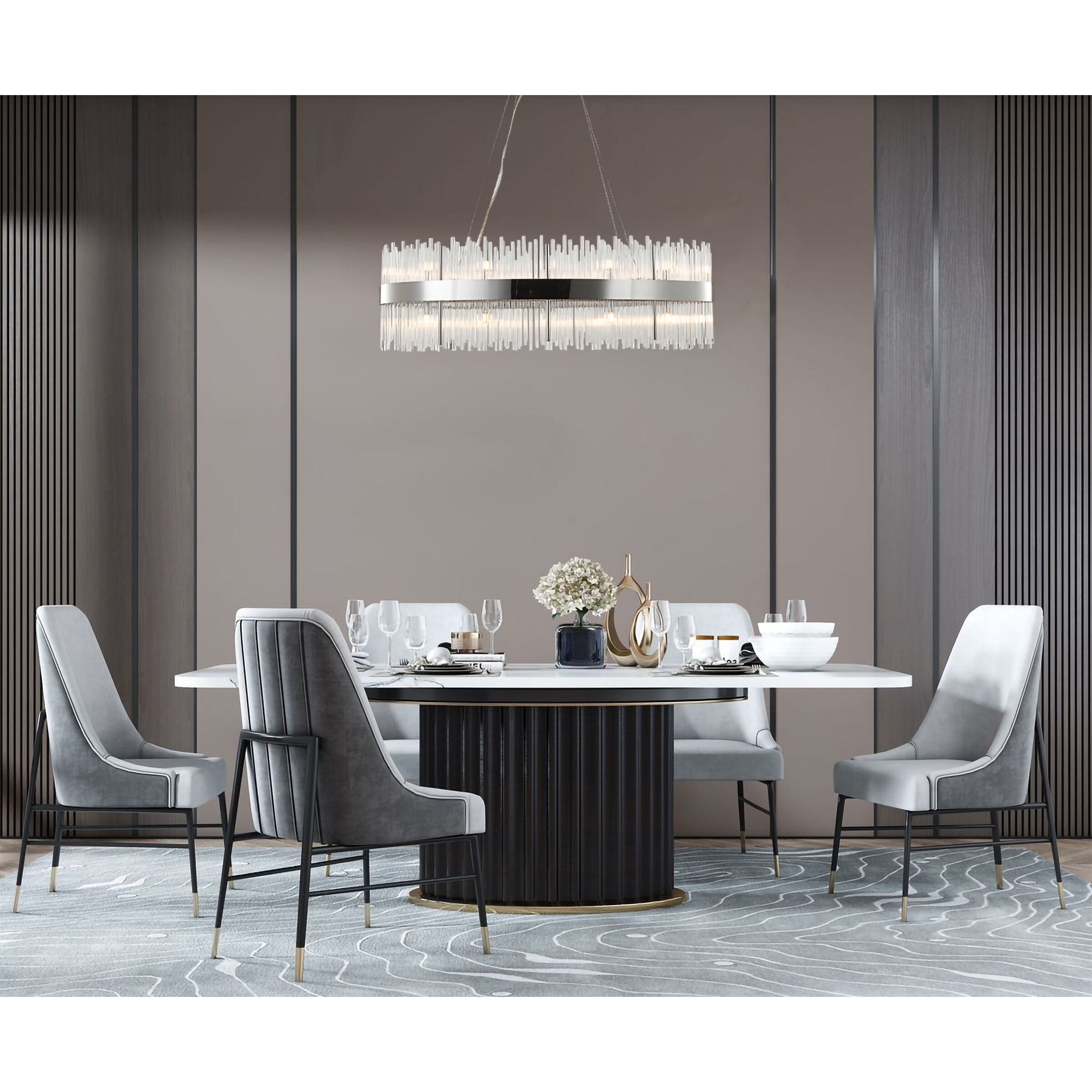 Canada 24 Light 20 inch Chrome Chandelier Ceiling Light