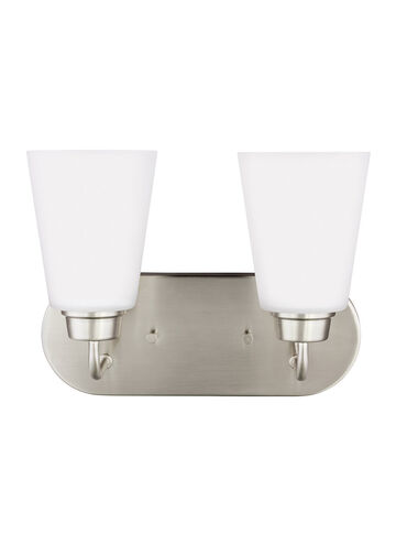Kerrville 2 Light 12 inch Brushed Nickel Wall Bath Fixture Wall Light
