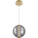 Atomo LED 8.75 inch Gold Pendant Ceiling Light