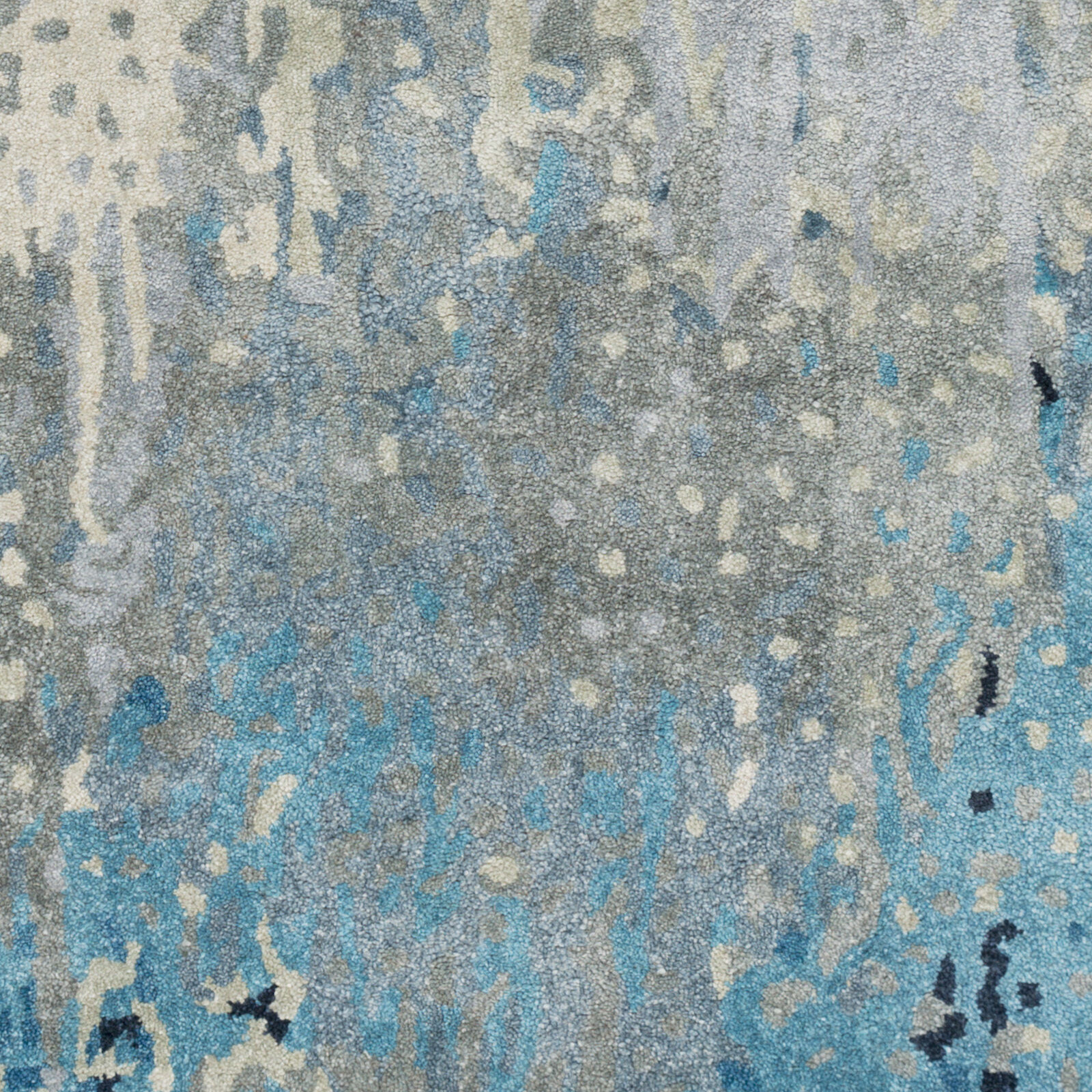 Serenade 96 X 60 inch Teal Rug in 5 x 8, Rectangle