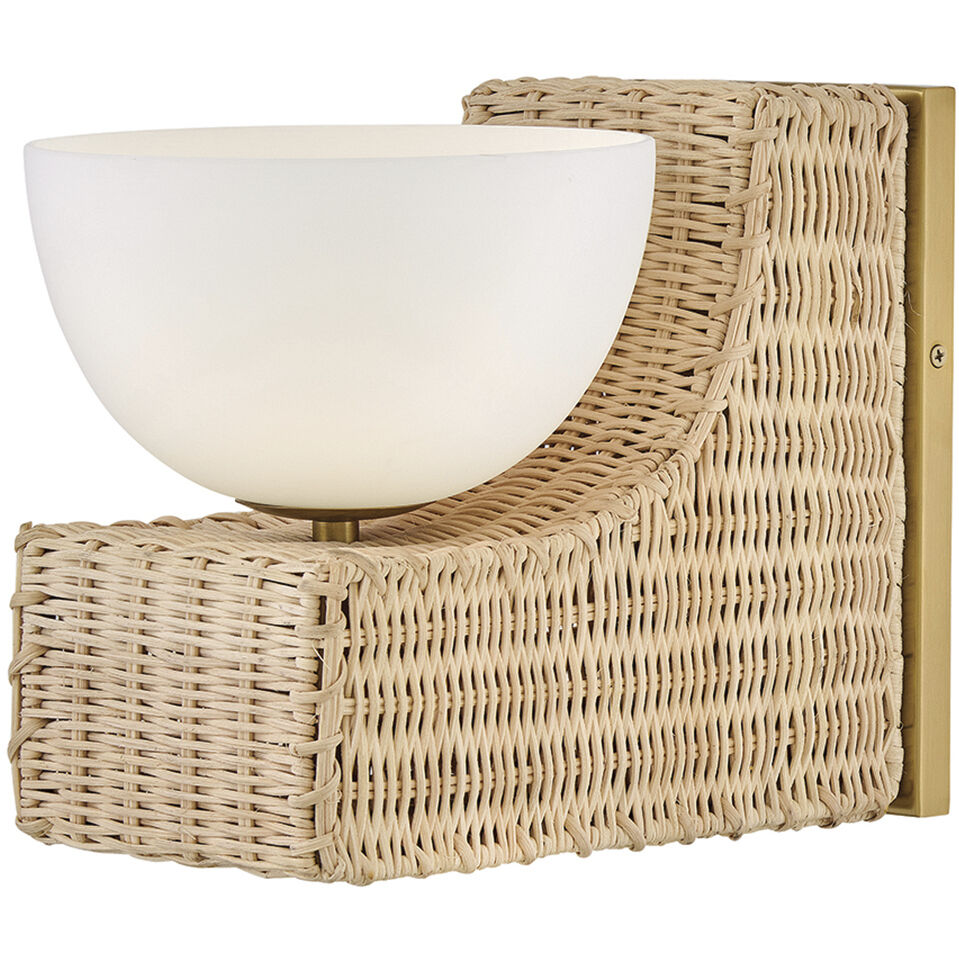 Lisa McDennon Thalia 1 Light 7.5 inch Lacquered Brass Sconce Wall Light