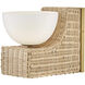 Lisa McDennon Thalia 1 Light 7.5 inch Lacquered Brass Sconce Wall Light