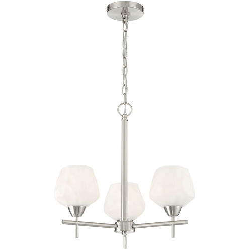 Camrin 3 Light 19 inch Brushed Nickel Chandelier Ceiling Light