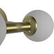 Antiope 2 Light 13.5 inch Antique Brass Sconce Wall Light