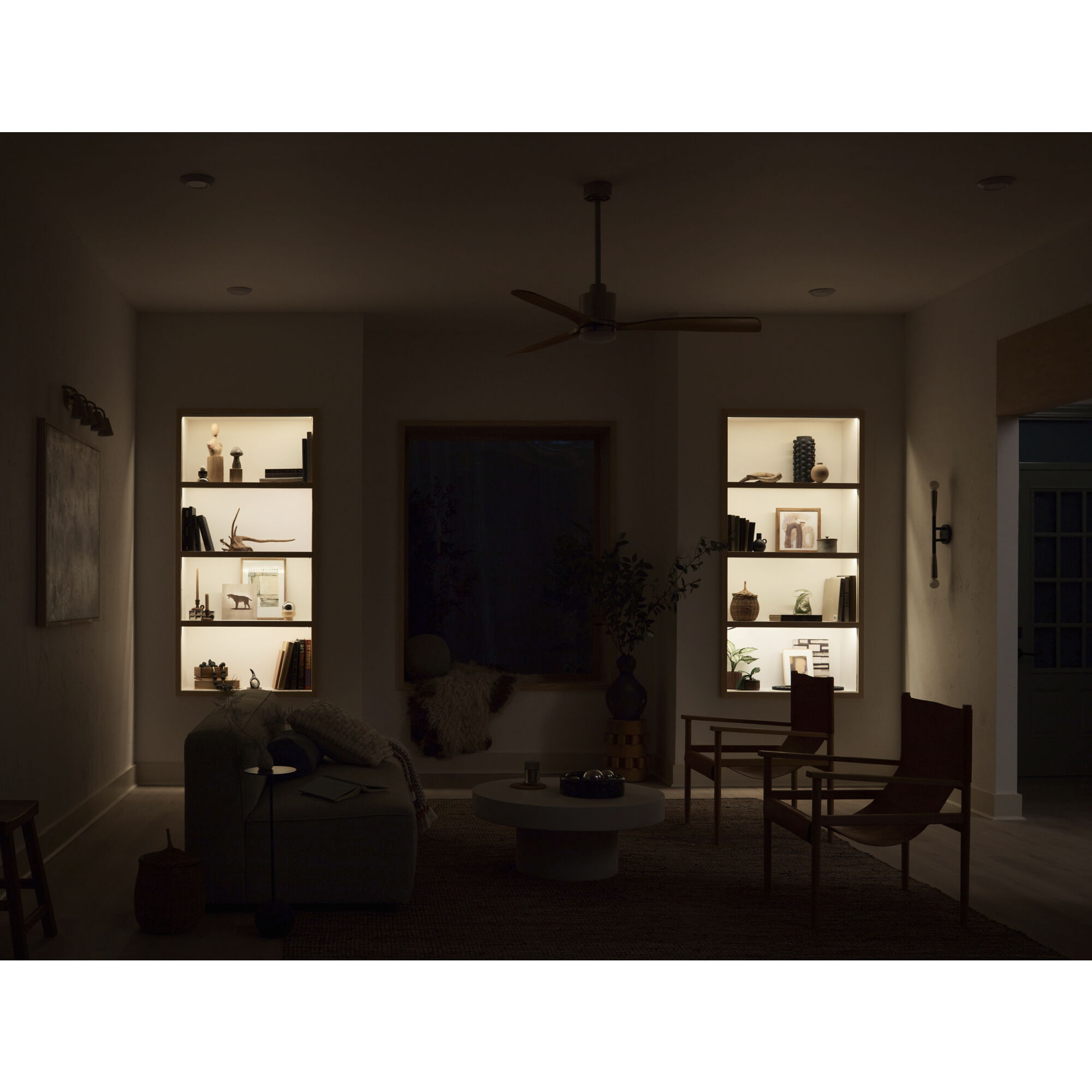 Sylvia 4 Light 120 Brushed Natural Brass Rail Light Ceiling Light