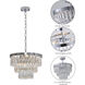 Canada 6 Light 15.75 inch Chrome Chandelier Ceiling Light