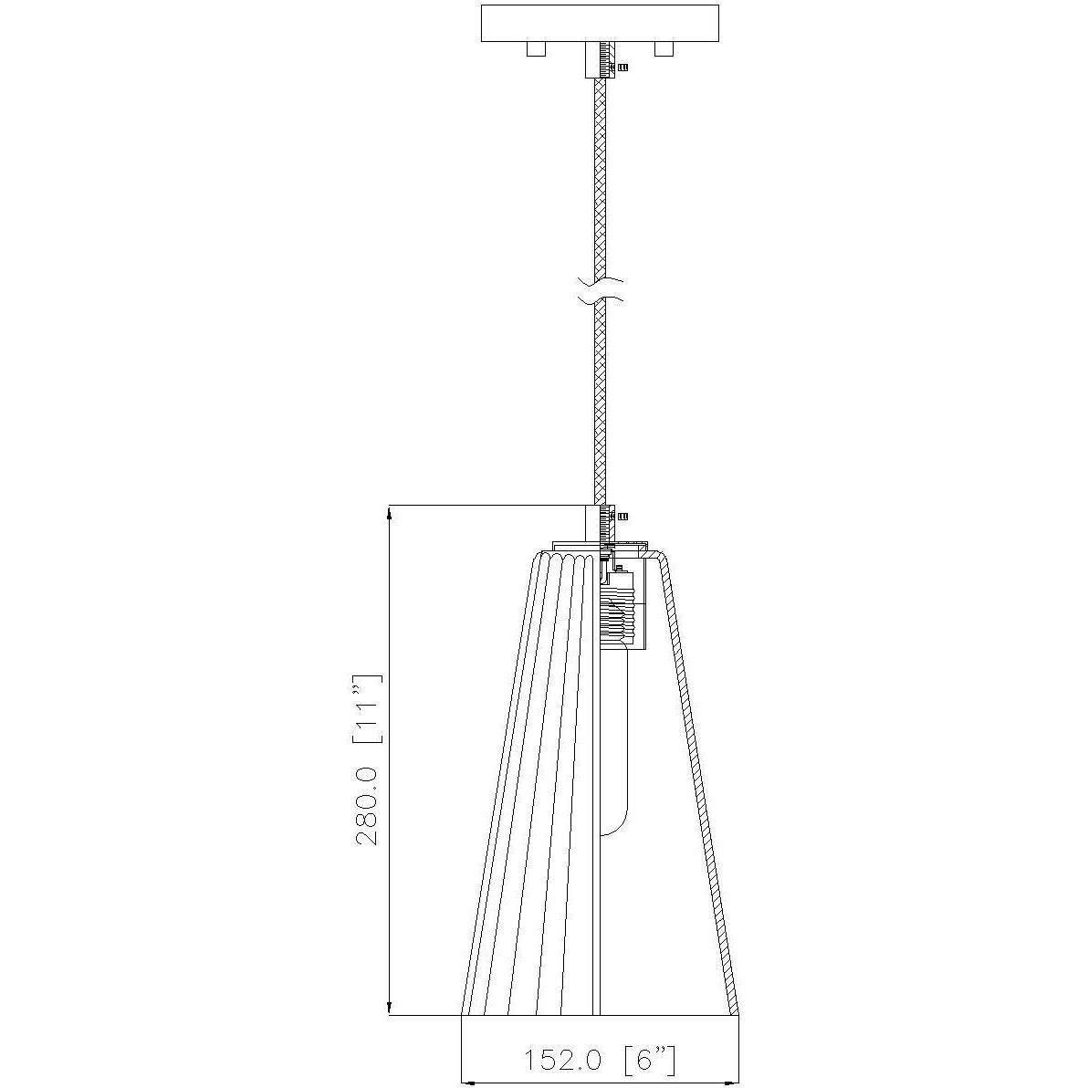 Farrell 1 Light 6 inch Modern Gold Pendant Ceiling Light