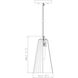 Farrell 1 Light 6 inch Modern Gold Pendant Ceiling Light