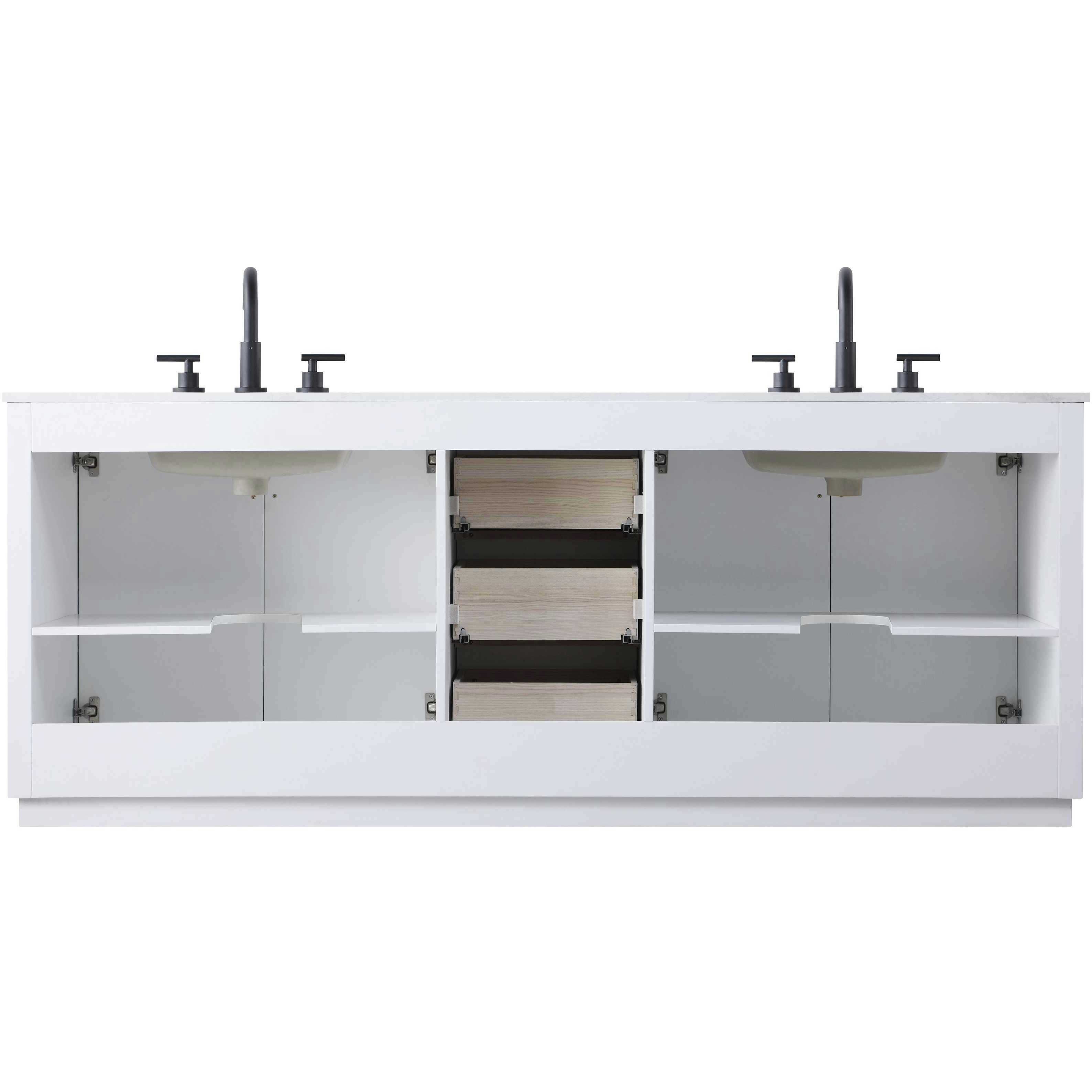 Chase 84 X 34 inch White Bathroom Vanity Cabinet