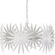 Bismarkia 6 Light 30 inch Gesso White Chandelier Ceiling Light, Small, Marjorie Skouras Collection