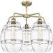 Ballston Vaz 5 Light 26 inch Antique Brass Stem Hung Chandelier Ceiling Light