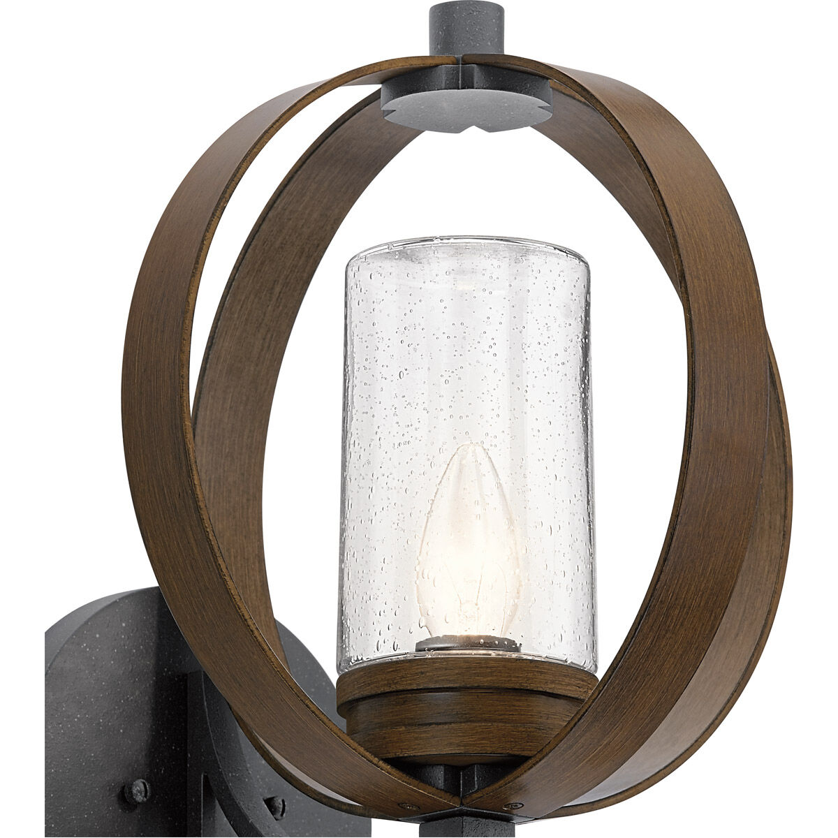 Grand Bank 1 Light 15 inch Auburn Stained Outdoor Wall, Large