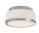 Rise 1 Light 9 inch Polished Chrome Flushmount Ceiling Light in White Frosted