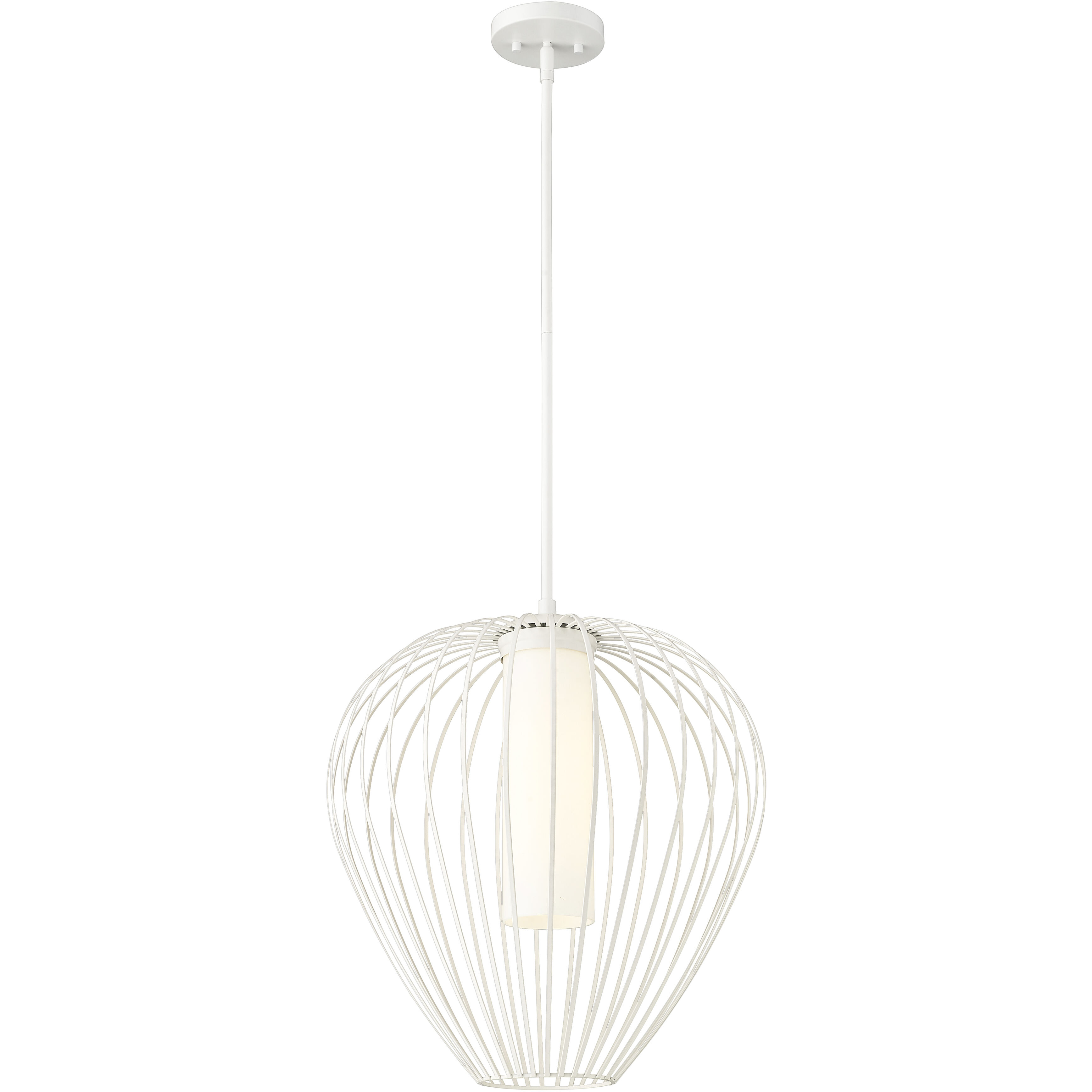 Savanti 1 Light 18 inch Textured White Pendant Ceiling Light