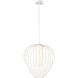 Savanti 1 Light 18 inch Textured White Pendant Ceiling Light