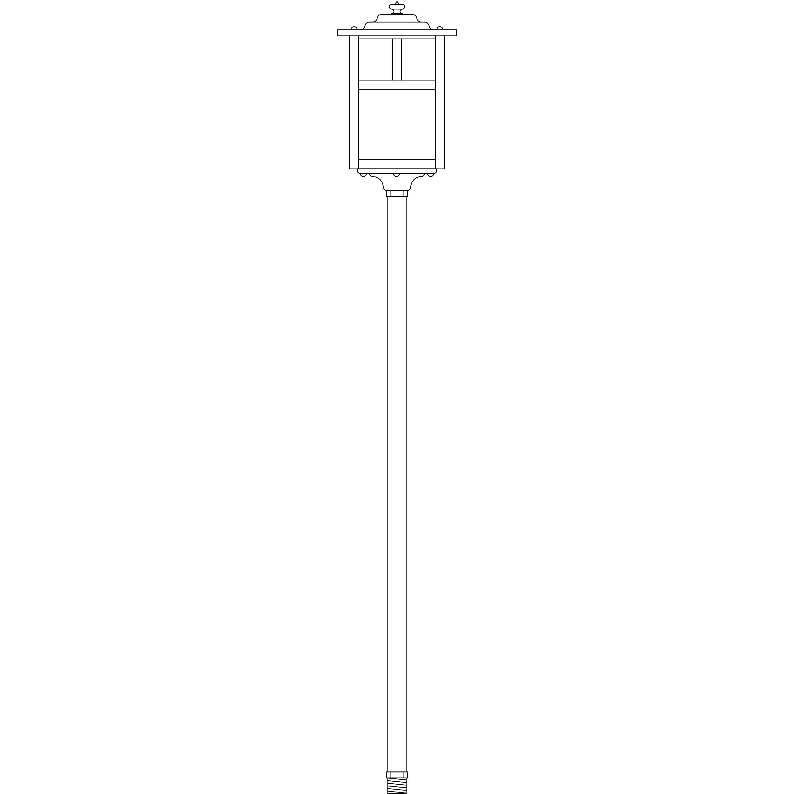 Mission 12V 18 watt Verdigris Patina Landscape Light in White Opalescent, T-Bar Overlay