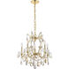Maria Theresa 6 Light 20 inch Gold Dining Chandelier Ceiling Light in Golden Teak, Royal Cut