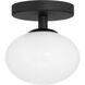 Julep LED 6 inch Matte Black Semi-Flush Mount Ceiling Light