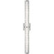 Sean Lavin Cutler LED 36 inch Chrome Vanity Light Wall Light in Clear Staggered Rock