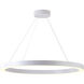 Canada LED 43 inch Matte White Chandelier Ceiling Light
