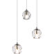 Eren 3 Light 12 inch Chrome Pendant Ceiling Light